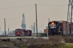 NS GP38-2 High nose Locomotive in the yard